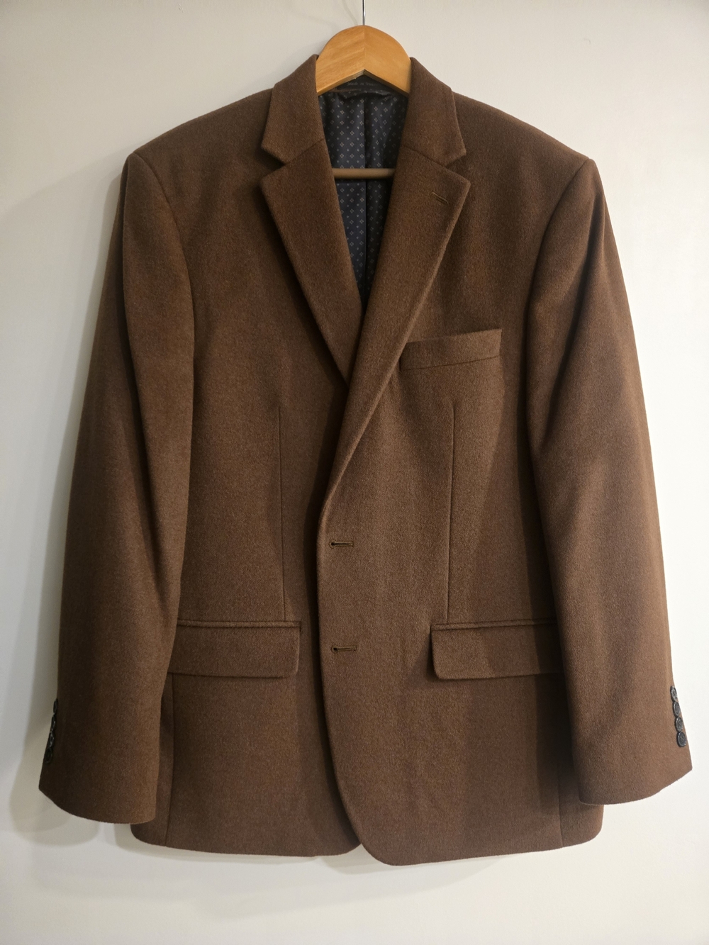 Ralph Lauren Men's Brown Wool/Silk/Cashmere Blend Blazer Sport Coat SZ 41R